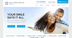 Desktop Screenshot of nuttreesmilesdentistry.com