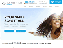 Tablet Screenshot of nuttreesmilesdentistry.com